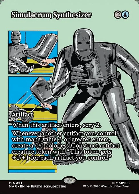 Simulacrum Synthesizer, carta Magic di tipo Artifact illustrata da Jack Kirby