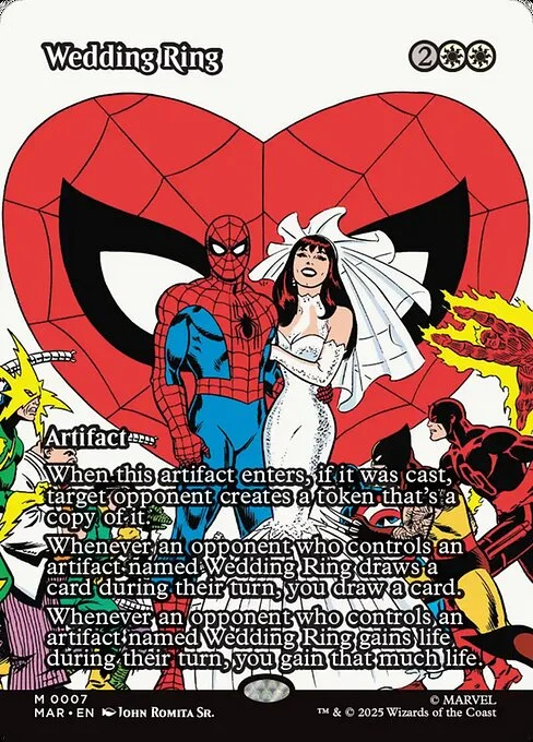Wedding Ring, carta Magic di tipo Artifact illustrata da John Romita Sr.