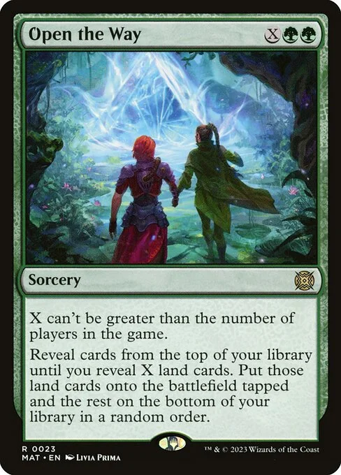 Open the Way, carta Magic di tipo Sorcery illustrata da Livia Prima
