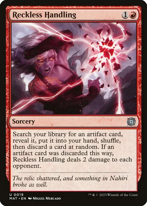 Reckless Handling, carta Magic di tipo Sorcery illustrata da Miguel Mercado