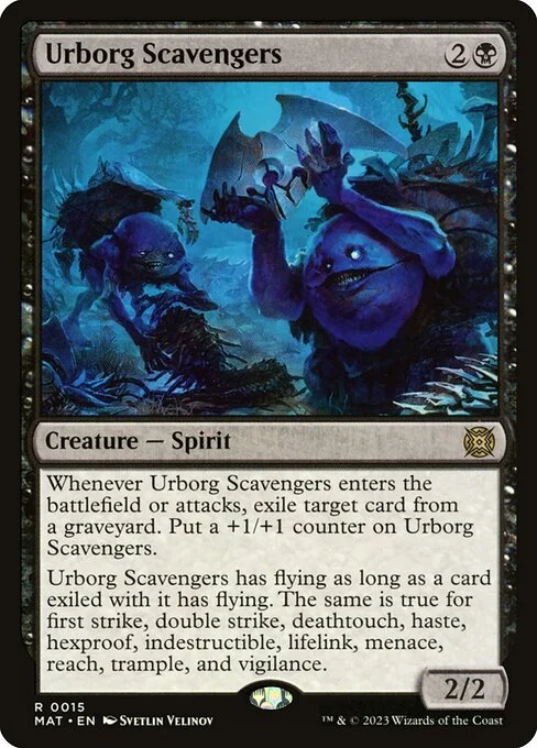 Urborg Scavengers, carta Magic di tipo Creature — Spirit illustrata da Svetlin Velinov