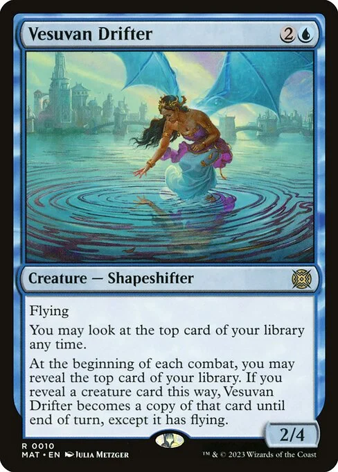 Vesuvan Drifter, carta Magic di tipo Creature — Shapeshifter illustrata da Julia Metzger