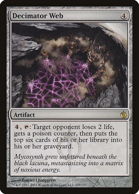 Decimator Web, carta Magic di tipo Artifact illustrata da Daniel Ljunggren
