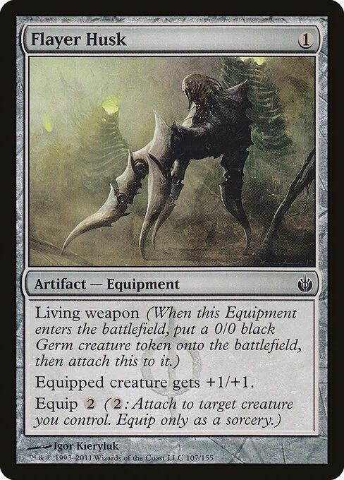 Flayer Husk, carta Magic di tipo Artifact — Equipment illustrata da Igor Kieryluk
