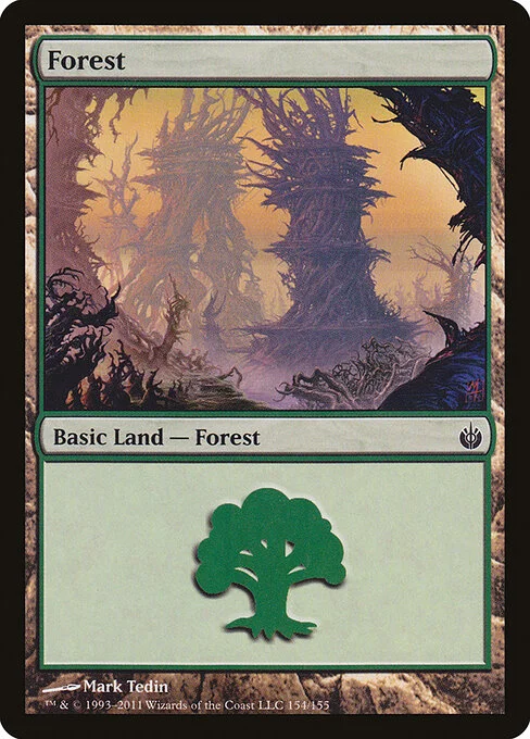 Forest, carta Magic di tipo Basic Land — Forest illustrata da Mark Tedin