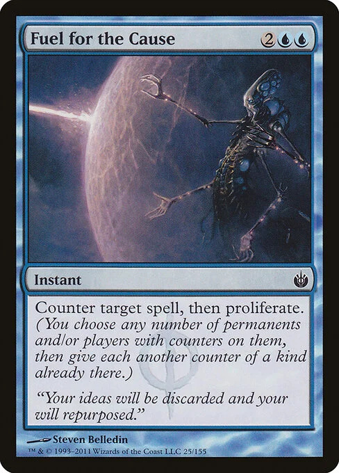 Fuel for the Cause, carta Magic di tipo Instant illustrata da Steven Belledin