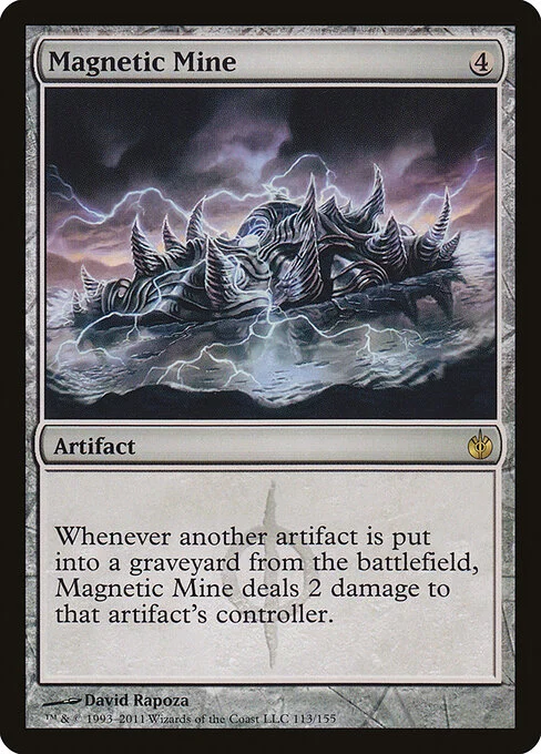 Magnetic Mine, carta Magic di tipo Artifact illustrata da David Rapoza