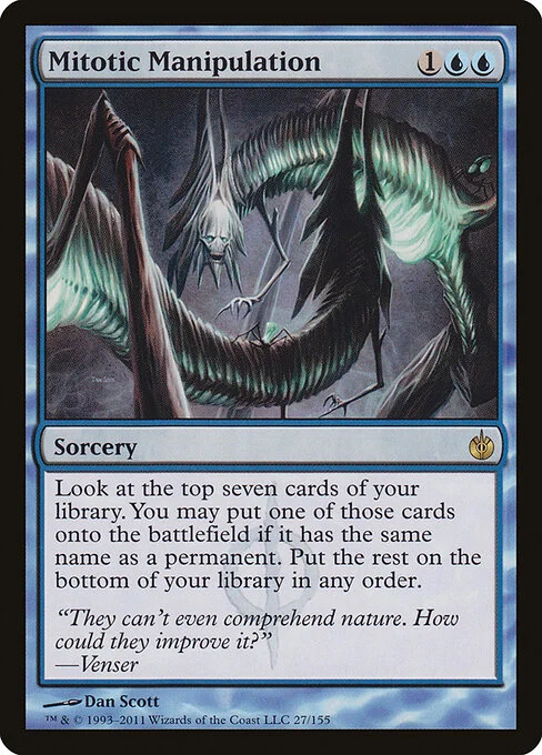 Mitotic Manipulation, carta Magic di tipo Sorcery illustrata da Dan Murayama Scott