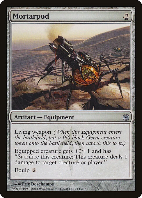 Mortarpod, carta Magic di tipo Artifact — Equipment illustrata da Eric Deschamps