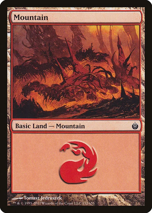 Mountain, carta Magic di tipo Basic Land — Mountain illustrata da Tomasz Jedruszek