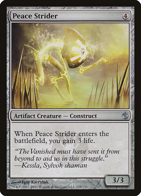 Peace Strider, carta Magic di tipo Artifact Creature — Construct illustrata da Igor Kieryluk