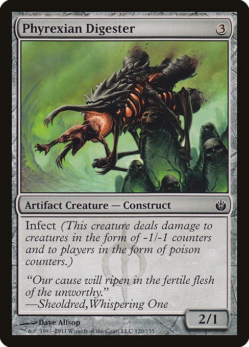 Phyrexian Digester, carta Magic di tipo Artifact Creature — Phyrexian Construct illustrata da Dave Allsop