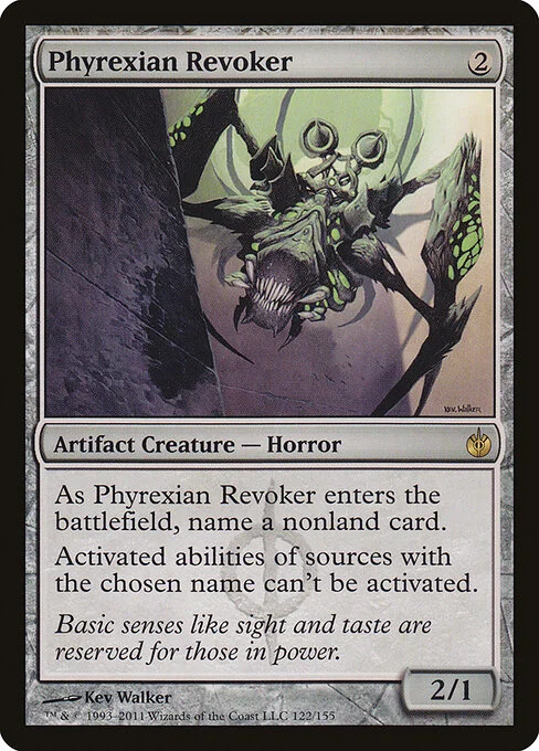 Phyrexian Revoker, carta Magic di tipo Artifact Creature — Phyrexian Horror illustrata da Kev Walker