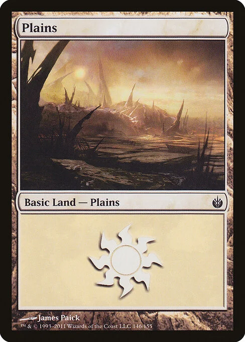 Plains, carta Magic di tipo Basic Land — Plains illustrata da James Paick