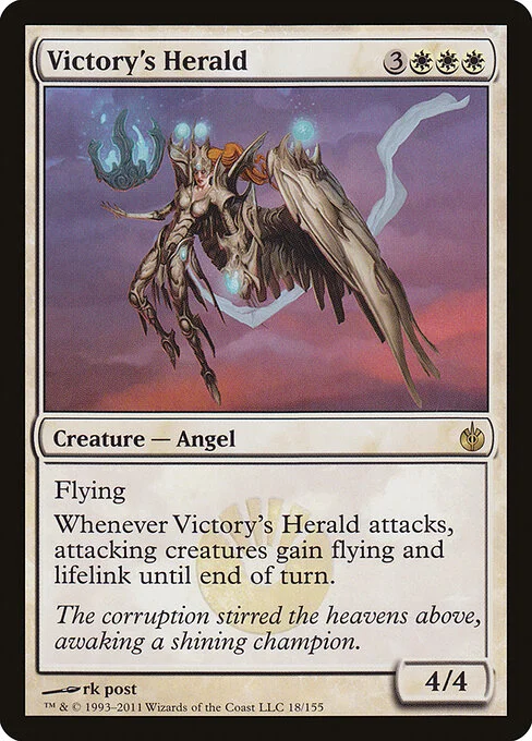 Victory's Herald, carta Magic di tipo Creature — Angel illustrata da rk post