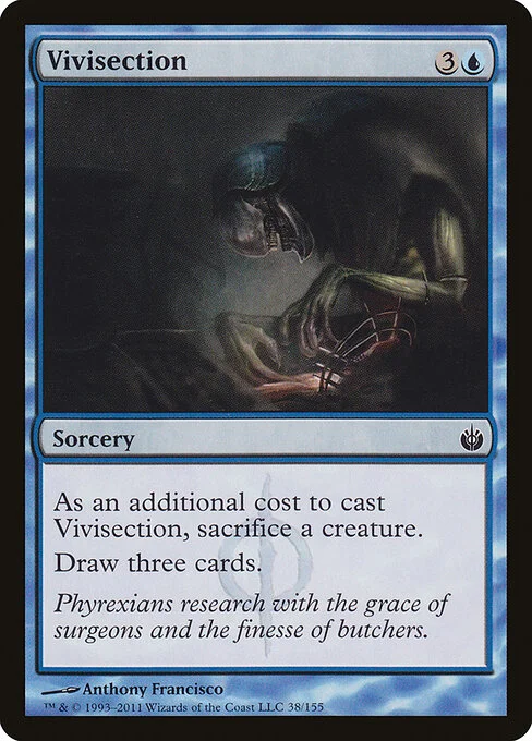 Vivisection, carta Magic di tipo Sorcery illustrata da Anthony Francisco