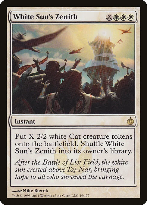 White Sun's Zenith, carta Magic di tipo Instant illustrata da Mike Bierek
