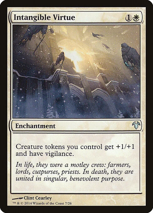 Intangible Virtue, carta Magic di tipo Enchantment illustrata da Clint Cearley