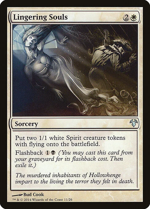 Lingering Souls, carta Magic di tipo Sorcery illustrata da Bud Cook