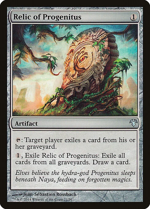 Relic of Progenitus, carta Magic di tipo Artifact illustrata da Jean-Sébastien Rossbach