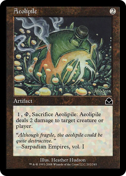 Aeolipile, carta Magic di tipo Artifact illustrata da Heather Hudson