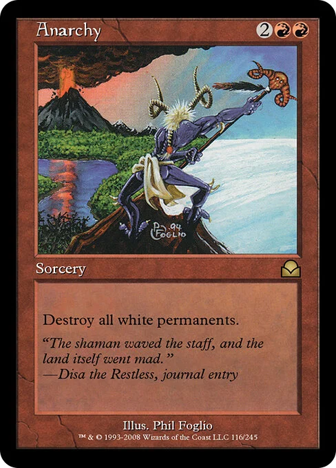 Anarchy, carta Magic di tipo Sorcery illustrata da Phil Foglio