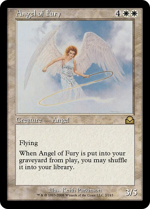 Angel of Fury, carta Magic di tipo Creature — Angel illustrata da Keith Parkinson
