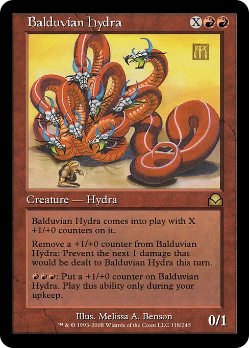 Balduvian Hydra, carta Magic di tipo Creature — Hydra illustrata da Melissa A. Benson