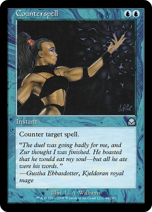 Counterspell, carta Magic di tipo Instant illustrata da Allen Williams