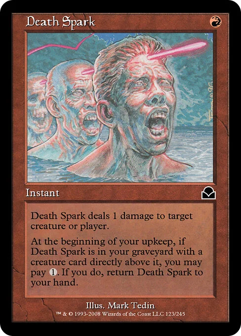 Death Spark, carta Magic di tipo Instant illustrata da Mark Tedin