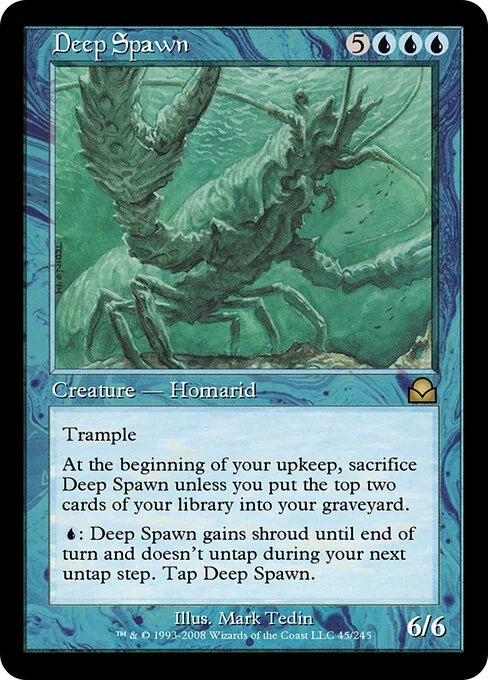 Deep Spawn, carta Magic di tipo Creature — Homarid illustrata da Mark Tedin