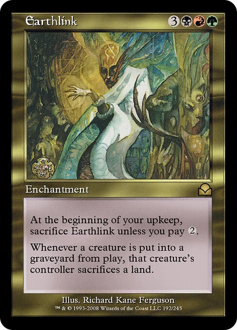 Earthlink, carta Magic di tipo Enchantment illustrata da Richard Kane Ferguson