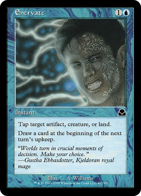 Enervate, carta Magic di tipo Instant illustrata da Allen Williams