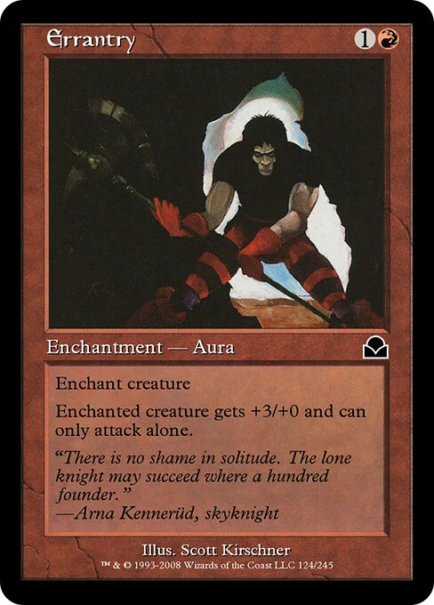 Errantry, carta Magic di tipo Enchantment — Aura illustrata da Scott Kirschner