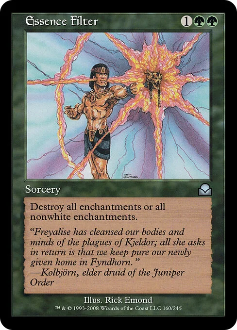 Essence Filter, carta Magic di tipo Sorcery illustrata da Rick Emond