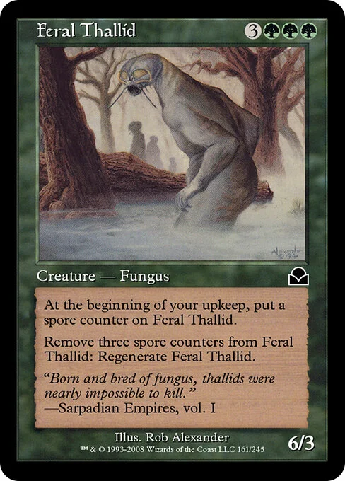 Feral Thallid, carta Magic di tipo Creature — Fungus illustrata da Rob Alexander