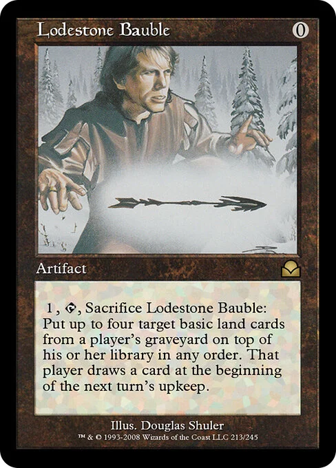 Lodestone Bauble, carta Magic di tipo Artifact illustrata da Douglas Shuler