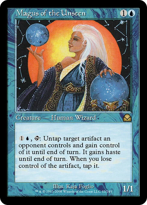 Magus of the Unseen, carta Magic di tipo Creature — Human Wizard illustrata da Kaja Foglio