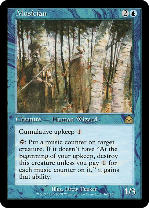 Musician, carta Magic di tipo Creature — Human Wizard illustrata da Drew Tucker