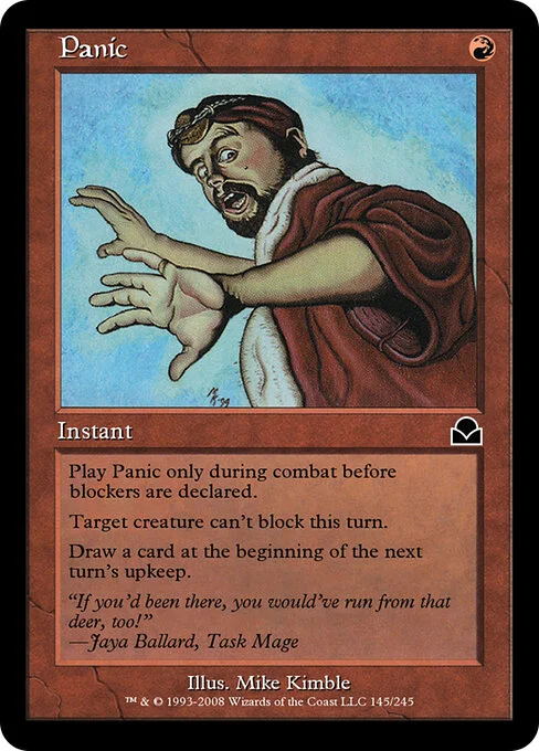 Panic, carta Magic di tipo Instant illustrata da Mike Kimble