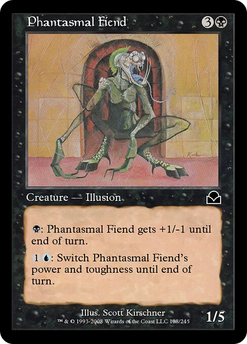 Phantasmal Fiend, carta Magic di tipo Creature — Illusion illustrata da Scott Kirschner