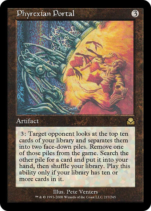 Phyrexian Portal, carta Magic di tipo Artifact illustrata da Pete Venters