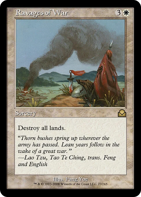 Ravages of War, carta Magic di tipo Sorcery illustrata da Fang Yue