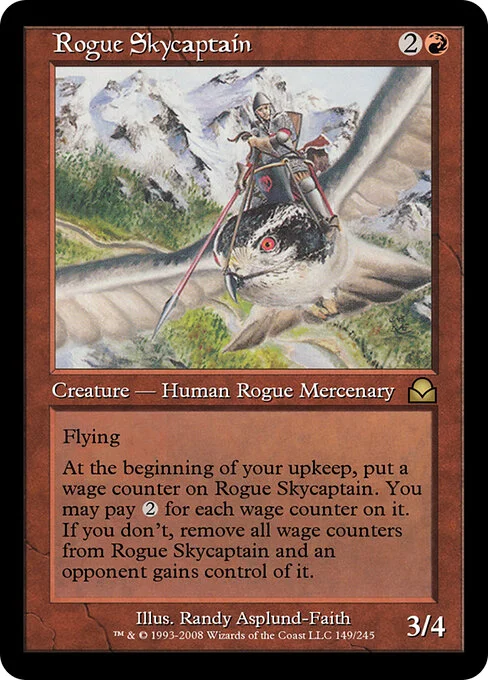 Rogue Skycaptain, carta Magic di tipo Creature — Human Rogue Mercenary illustrata da Randy Asplund-Faith