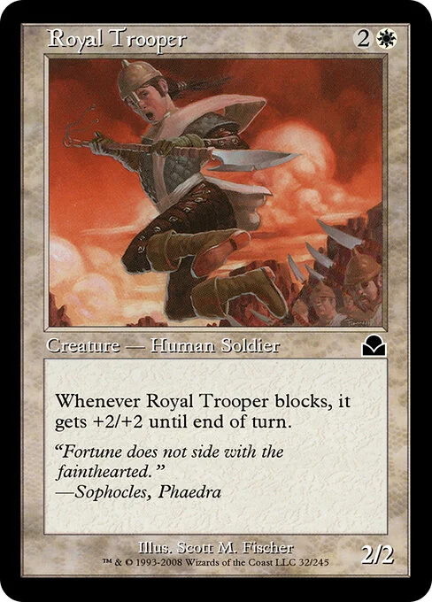 Royal Trooper, carta Magic di tipo Creature — Human Soldier illustrata da Scott M. Fischer