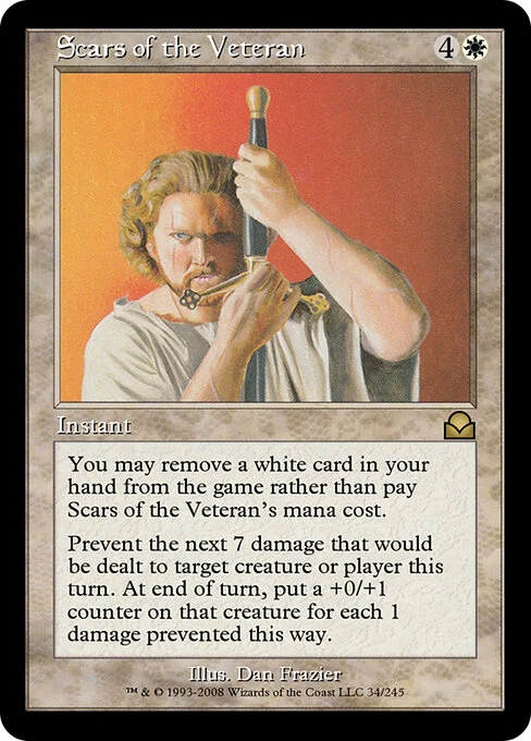 Scars of the Veteran, carta Magic di tipo Instant illustrata da Dan Frazier