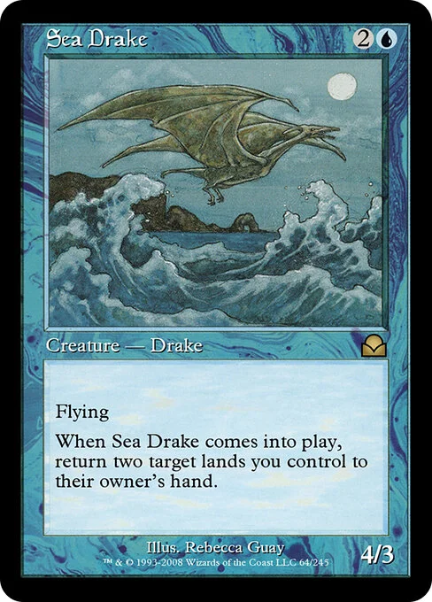 Sea Drake, carta Magic di tipo Creature — Drake illustrata da Rebecca Guay