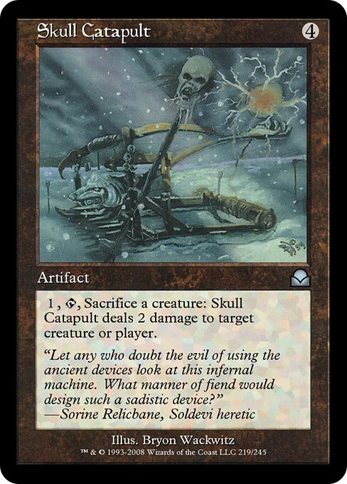 Skull Catapult, carta Magic di tipo Artifact illustrata da Bryon Wackwitz