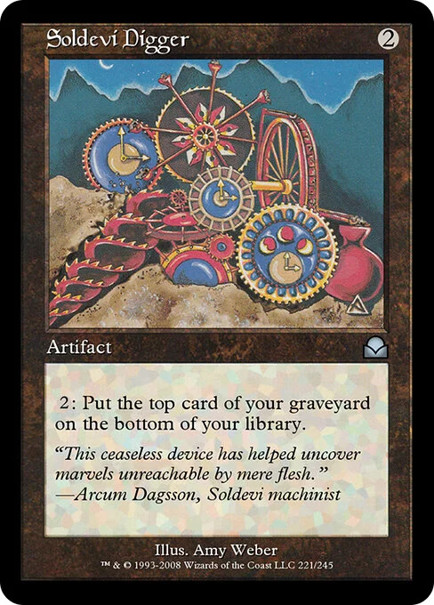 Soldevi Digger, carta Magic di tipo Artifact illustrata da Amy Weber