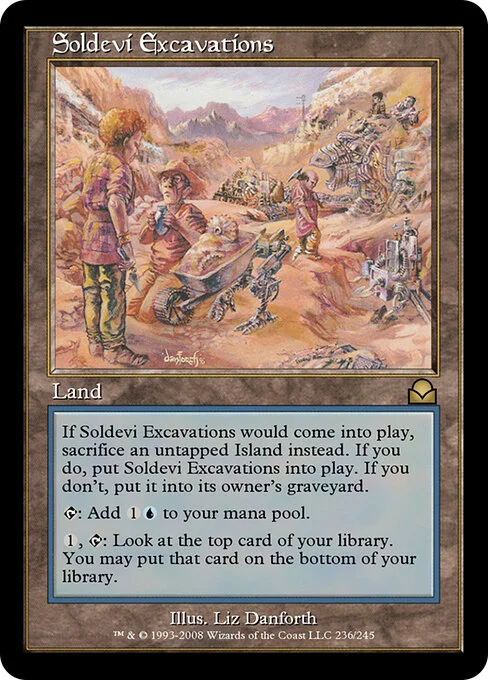 Soldevi Excavations, carta Magic di tipo Land illustrata da Liz Danforth